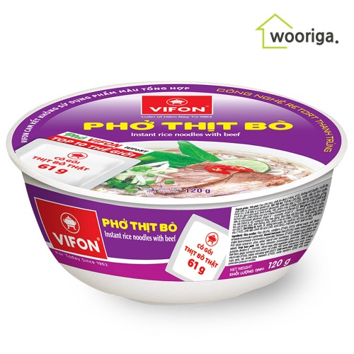 비폰 베트남 쌀국수 컵라면 소고기맛 120g 12개